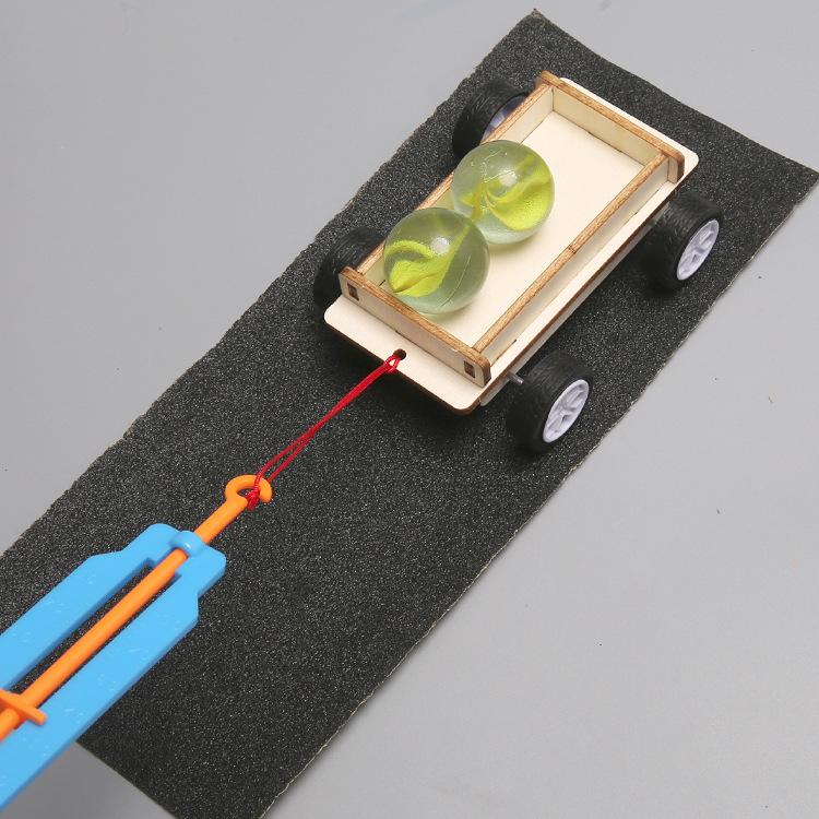 Friction Science Experiment Material Package Technology Small Production Labor-saving Children DIY Creative Friction Car