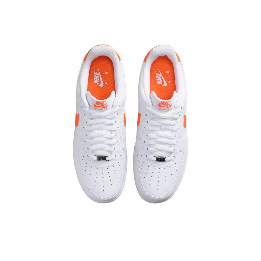 Nike Sneakers Unisex Air Force 1 07 Arancione Sicurezza Bianco FJ4146-109