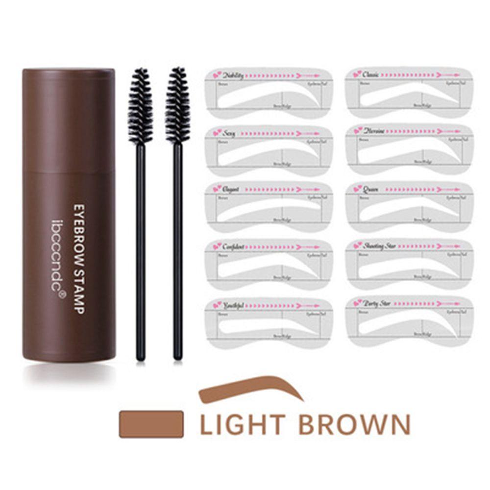 10 Arten Wiederverwendbare Augenbrauen-Schablonen Brauenstempel Formgebungs-Kit Augenbrauenstempel Formgebendes Make-up-Set Ein Schritt