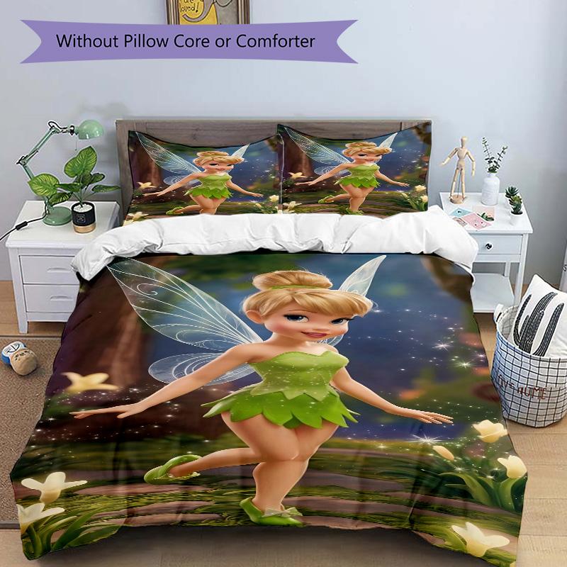 Forest Fairy Print 3Pcs Bedding Setduvet Cover With 2 Bedropillowcase Home Birthday Gift