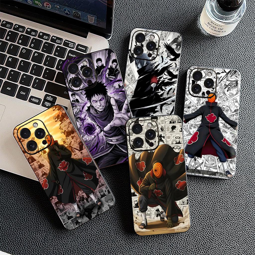 For Apple iPhone 12 13 Pro Max Mini ProMax X XR Air 13Pro XS Phone Cover Soft Case Obito Uchiha Tobi Itachi Narutos Akatsuki