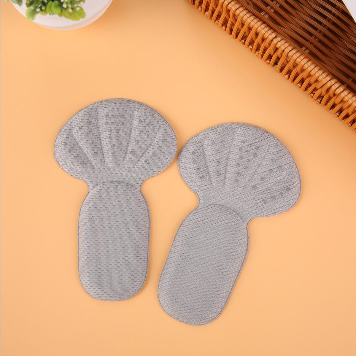 

Мягкие ТПЭ Нескользящие Подушечки для Пятки с Дышащей Амортизацией, Регулируемой Высотой и Разрезаемым Дизайном для Комфортного Ношения Обуви 1 pairs серый