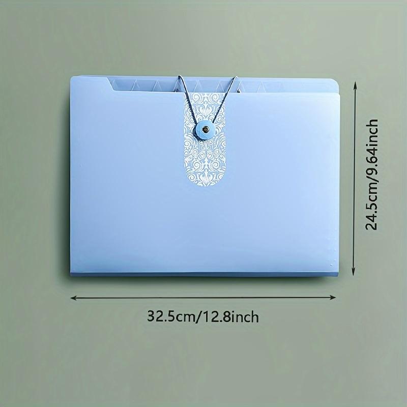 1Pc Pink Plastic Folder With 5 Layers Portable File Organizer For Office Documents And Exam Papers Long-Lasting Storage Solution