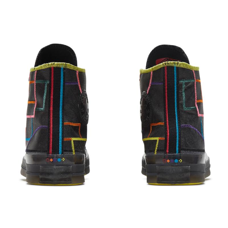 Converse Chuck Taylor All Star 70 Chuck 70 Regional Create China Year Trendy Comfort High Top Canvas Unisex Black Color