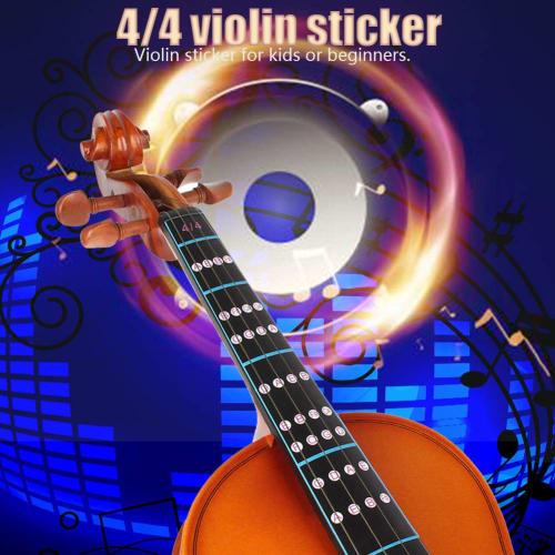 4/4 Size Violin Fretboard Stickers, Water & Heat Resistant, Scale Position Stickers for Practice