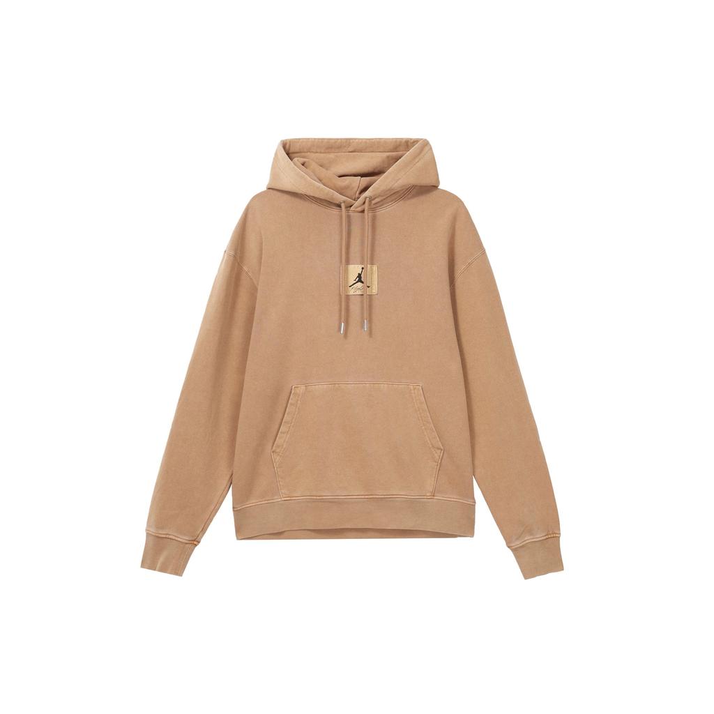 Jordan Essentials Sweat à capuche uni avec cordon de serrage à manches longues pour homme Hauts Légendaire-Marron foncé FB7291-231
