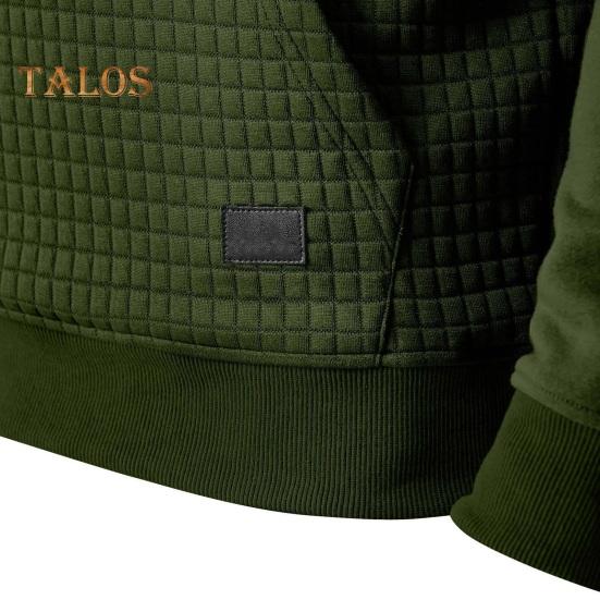 Осень-зима Толстовка с капюшоном с вафельной текстурой — фото 11