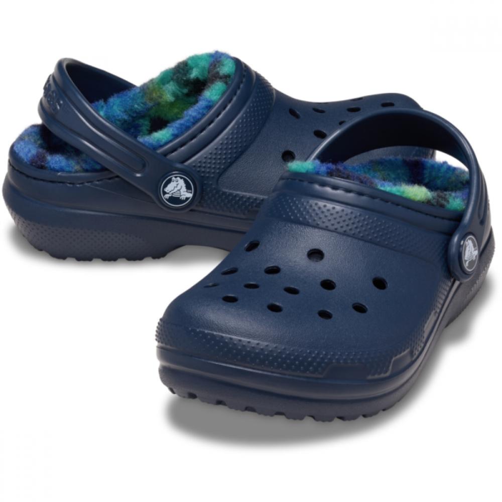 Crocs Classic Lined Bold Check Toddler Clog