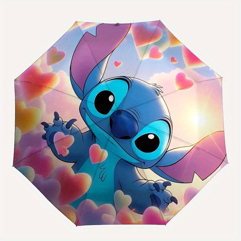 

1pc Stitch Automatic Open/close, All-Season Portable Folding Umbrella, Perfect Gift for Friends y250807020