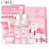 Detergente Viso Sakura Siero Viso Coreano Gel Esfoliante Peeling Tonico Idratante Crema Contorno Occhi Protezione Solare Cosmetici Set Cura della Pelle