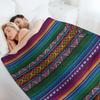 Peruvian Textile Pattern Throw Blanket Hairys Stuffeds Sofas Beach Blankets