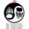 Fashion Yin And Yang Animals Car Sticker Styling Engine Hood Motorcycle Decal Decor Mural Vinyl Covers Autosticker Car-Styling