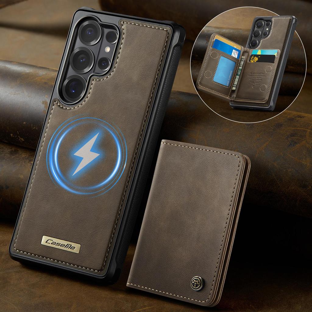 Samsung S26 Ultra Phone Case with Card Holder & Wireless Charging Stand