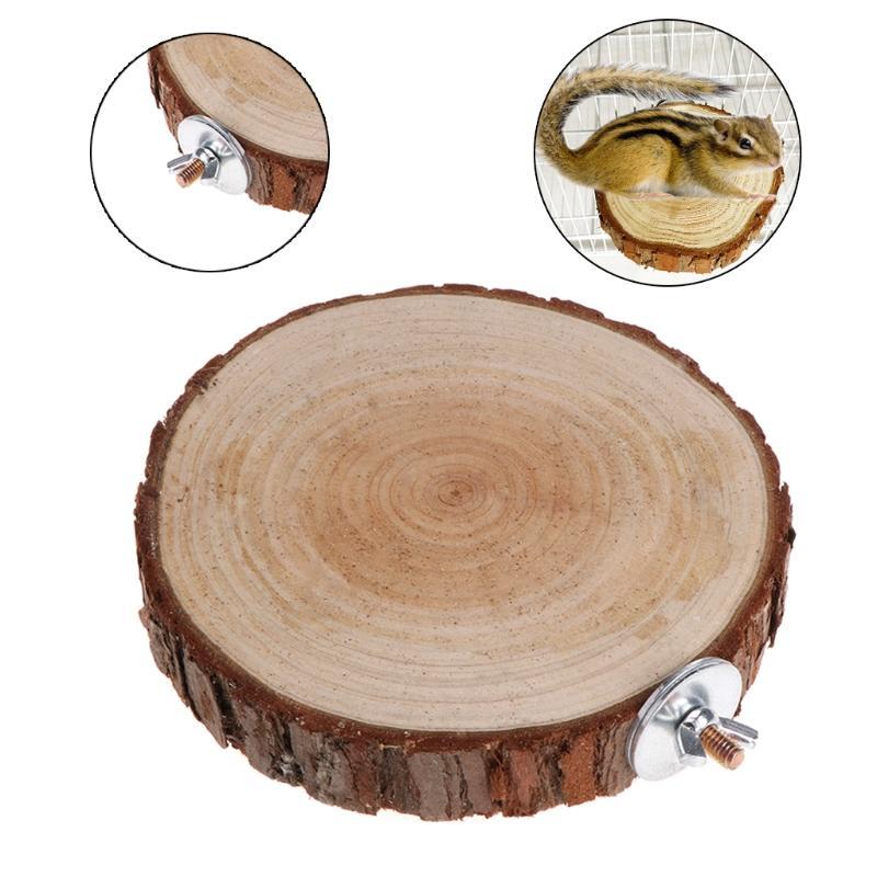 Neuer Papagei Vogelkäfig Sitzstange Sitzstangen Plattform Runde Holzständer Brett für Chinchilla Eichhörnchen Vögel Resk Spielzeug 8/10/14cm