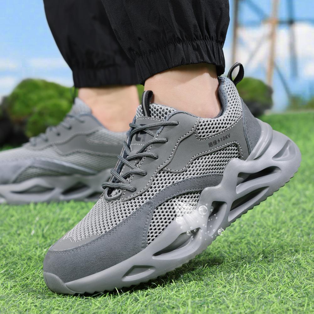 Fashion Lightweight Safety Shoes Men Women Work Shoes Steel Toe Cap Working Boots Sneakers Man Women Breathable Shoes Tactical Boots