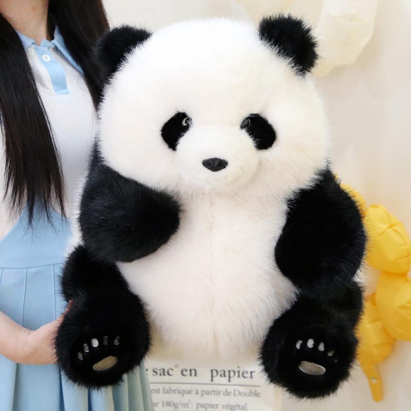 Adorable Authentic Plush Panda Toy Soft Stuffed Animal Gift For Girlfriend 35cm 45cm Options Available