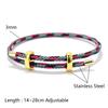 Adjustable Stainless Steel Bracelet For Men Perfect Accessory For Outdoor Sports Riding Luxury Gold Color Bangle Gift For Him