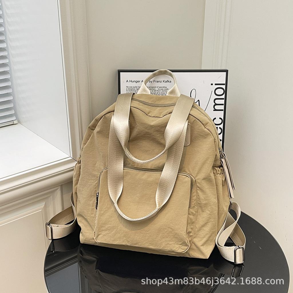 Schoolbag Spot Wholesale Commuter Casual Simple Bag Large Capacity Women's Backpack Multi-functional Versatile Fashion Backpack