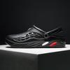 Plus Size Men's Beach Sandals: Casual Summer Slip-On Shoes with Large Ventilation Holes (Sizes 48-49).