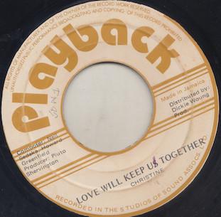 7inch Record CHRISTINE JOY WHITE Love Will Keep Us Together NONE Playback 1975 Jamaica Reggae Ska Dub Used