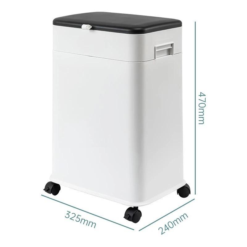 Creative Plastic Waste Bins Wastebasket Kitchen Trash Can Bathroom Dustbin Storage Bins Lift-up Garbage Basket Household Cleanin