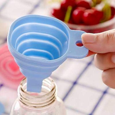 Silikon Zusammenklappbarer Faltbarer Trichter Haushalt Küche Kochwerkzeuge Tragbar Wein Mini Tragbarer Ölkanne Trichter
