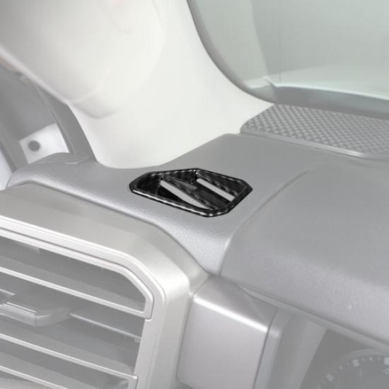 For Toyota Tundra -2025 Carbon Dash Side Air Conditioner Vent Outlet Trim 2P