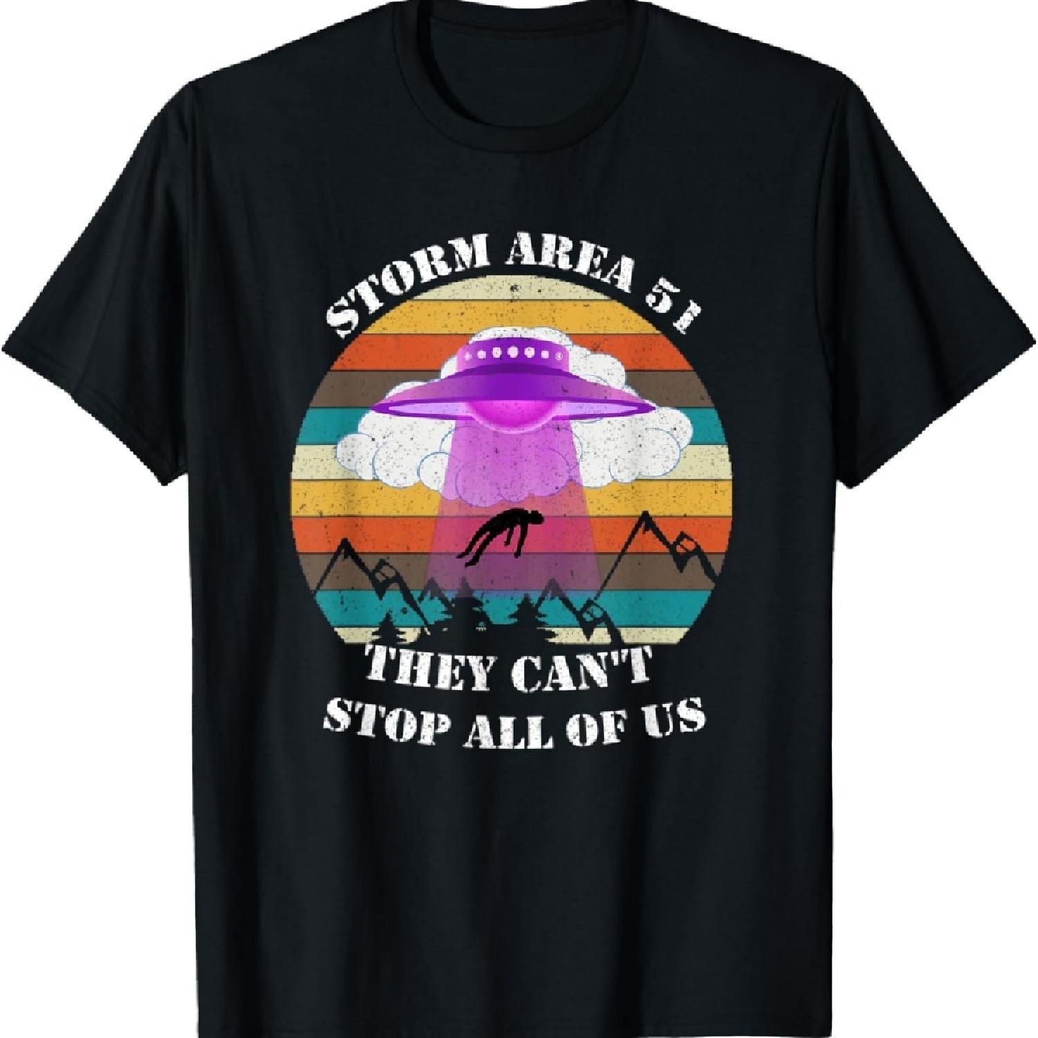 

Funny Area 51 Shirt, They Can t Stop All of us Storm Area 51 T-Shirt XXXXXL чорний