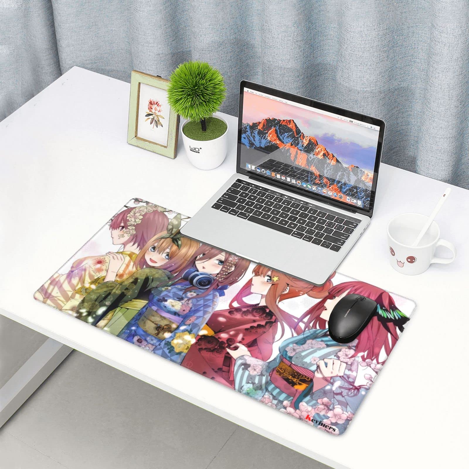 

Пять невест Накано Пять сестер Кимоно Популярный Очень большой Толстый Коврик для мыши Скатерть Размер 75x40