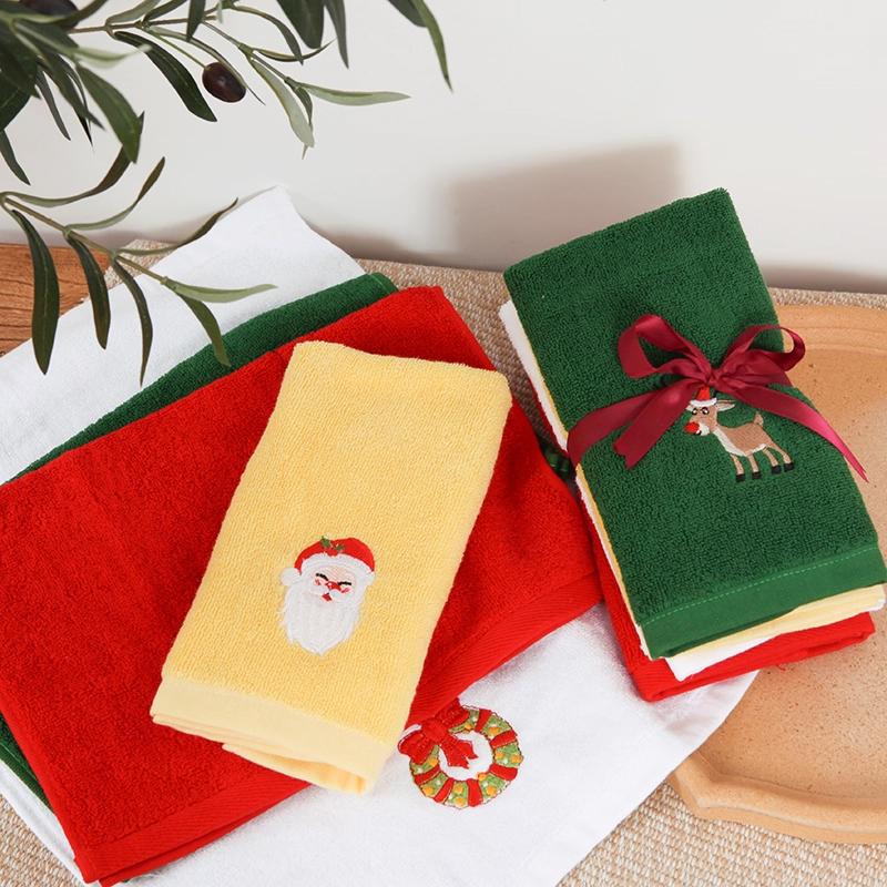 Holiday Gift Towel Embroidery Christmas Halloween Kitchen Towel Embroidery