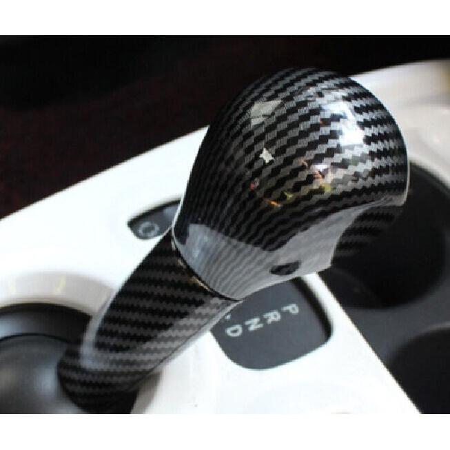 Carbon Fiber ABS Central Console Gear Shift Knob For Benz Smart Fortwo 15-
