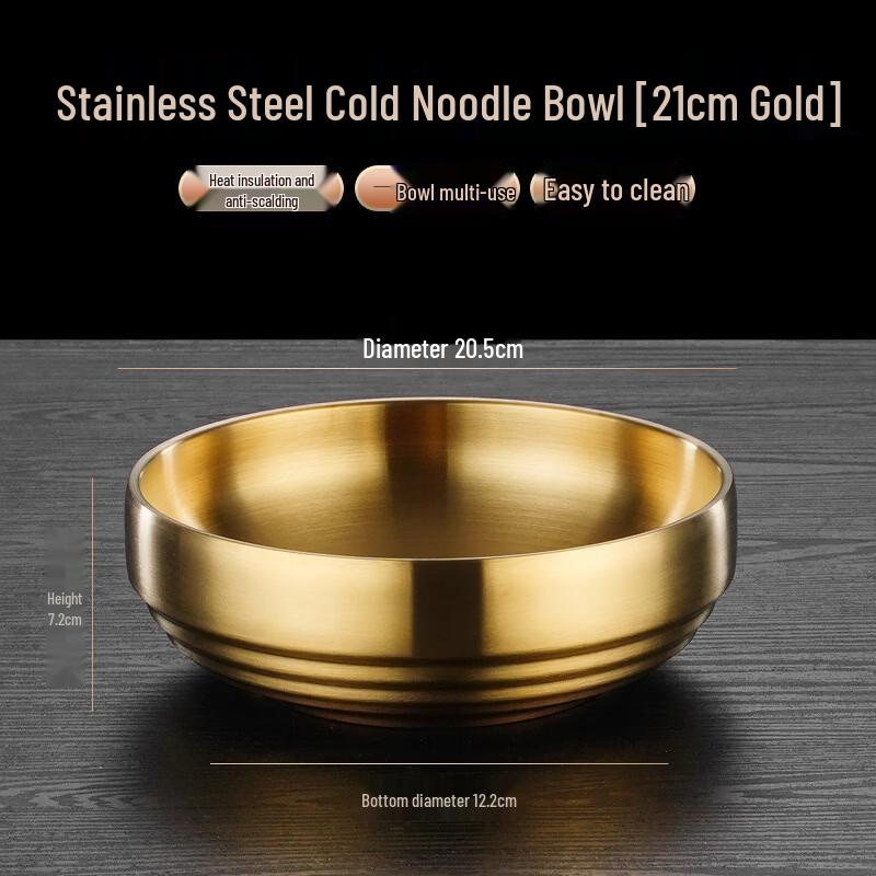 

ZISIZ Nordic Stainless Steel Serving Bowl