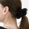 L’OMBRILLANT Lace Satin Black Scrunchie