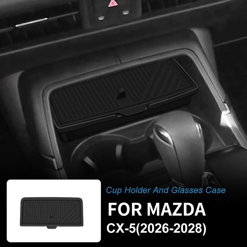For Mazda CX-5 CX5 2026 2027 2028 Center Console Cup Holder Sunglasses Storage Box Organizer Interior Storage Car Accessories