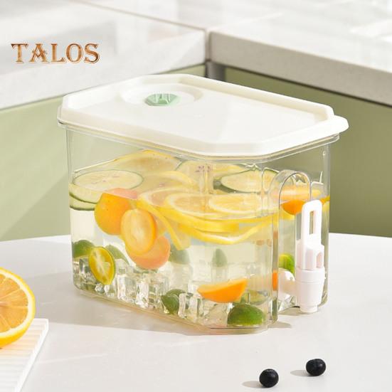 Drink Dispenser with Spigot 3.5L Cold Water Pitcher Beverage Liquid Drink Container for Fridge Lemonade Stand Juice Jug