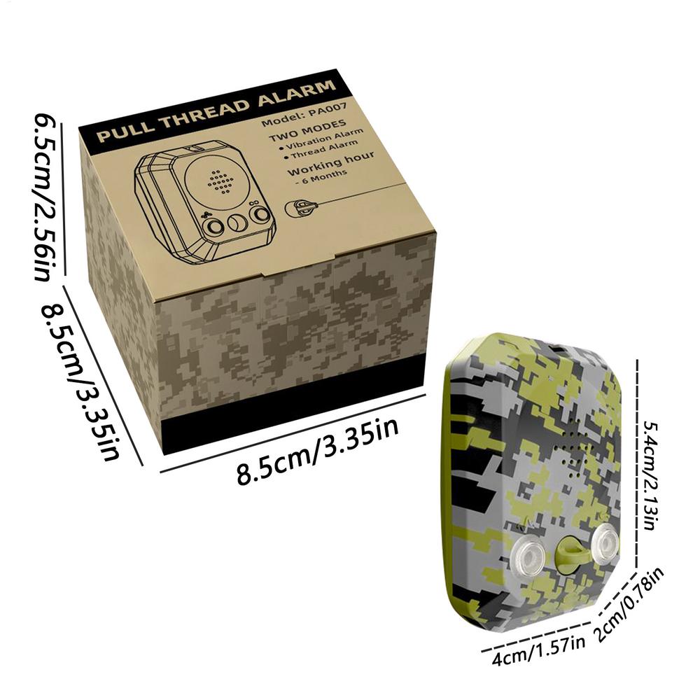 

Периметральная сигнализация 120 дБ, походная дорожная сигнализация с датчиком движения на основе натяжной нити, водонепроницаемое уличное устройство безопасности с проволочным триггером