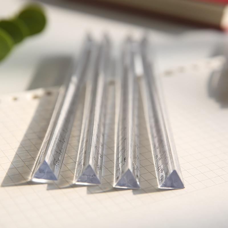 3Pc 15cm Transparent Triangle Ruler Multifunction DIY Drawing Tools School Office Supplies