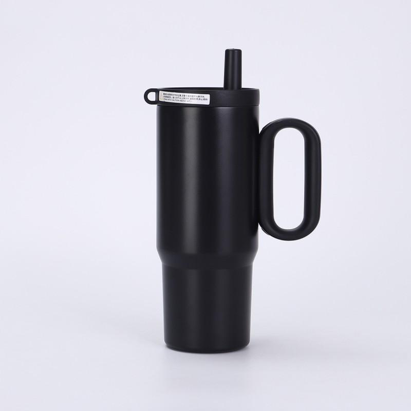 720ml Double Wall Vacuum Insulated Stainless Steel Travel Mug With Handle Car Office Outdoor Use