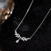 2024 Women's Sterling Silver Wheat Ear Clavicle Necklace - Light Luxury High-End Design