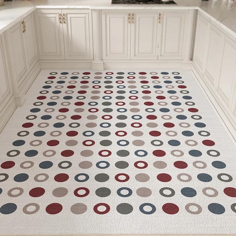 Waterproof Non-slip PVC Kitchen Mat Oil Proof Floor Carpet for Home Entrance Balcony Decoration Tapete De Cocina