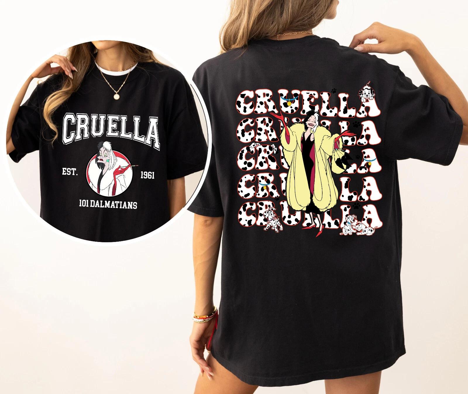 Disney Cruella De Vi 101 Dalmatians Classic Shirt Unisex Adult Kid Shirt 660323 3XL