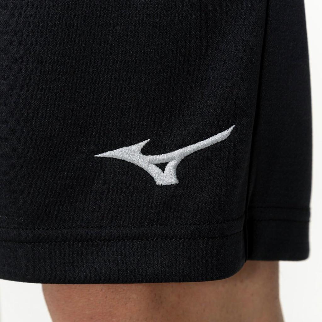 Mizuno Training Wear Navidry Knit Current Model L Shorts, Shorts, Sweat-Absorbent, Quick-Drying, UV, UPF15, (32MDC190), Men's, Black/Silver,