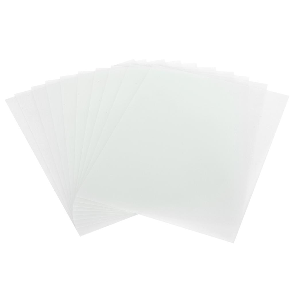 10Pcs Heat Shrink Sheet Kit Luminous Shrinkable Film DIY Art Paper for Pendant Decor