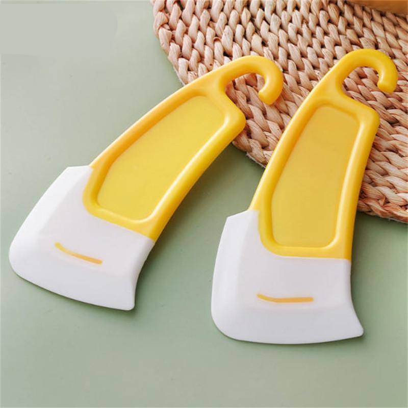 1/2/5/10PCS Cleaning Spatula Kitchen Scraper Soft Blade Scraper Brush Dirty Pan Pot Dishes Cleaner Tools Cooking Baking Kitchen