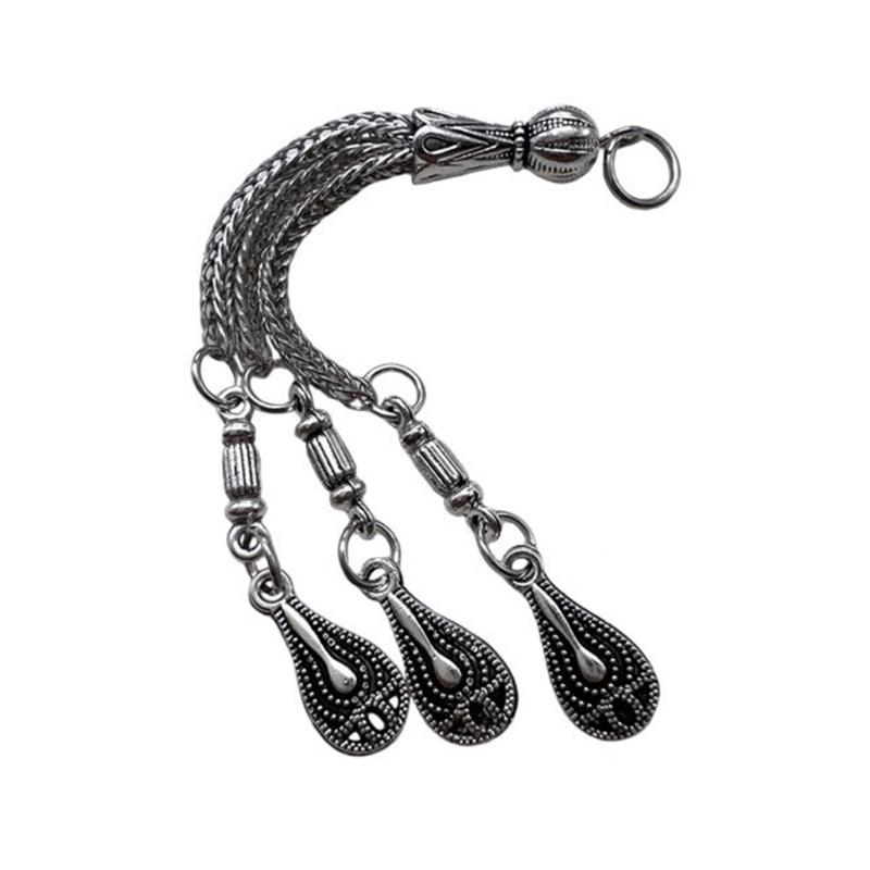 Antique Silver Plated Necklace Connectors Metal Brushes Pendant Accessories DIY Handmade Jewelry Making Supplies