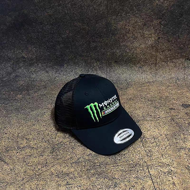 XQ We Wantice Nieuwe Collectie Motorracen Gebogen Klep Baseballpet, Unisex Amerikaanse Straat Hip Hop Zonnehoed Voor Fietsen Dagelijkse Buitenkleding Adjustable (54cm-62cm)