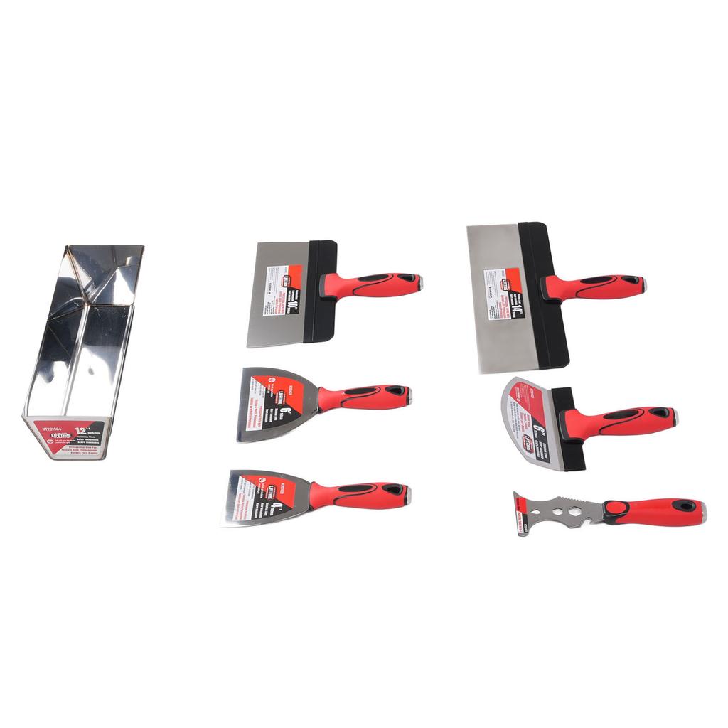 Drywall Finishing Hand Tool Kit 12in Stainless Steel Multifunction Painting Supplies Repair Paint