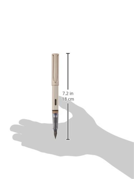 LAMY Lux Palladium Fountain Extra Fine Officially Imported L58-EF Pen, Nib,