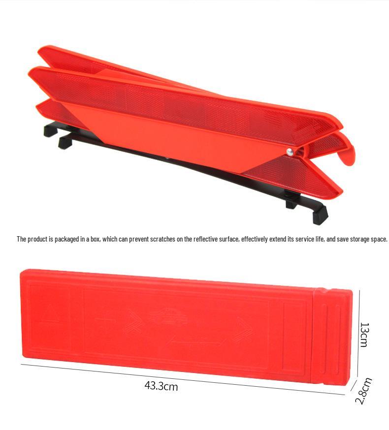 Reflective Folding Traffic Triangle Warning Sign for Car Parking