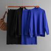 2 Pieces Knit Sets Women Maxi Skirt Tracksuits Winter Warm Turtleneck Sweater Ladies Long Skirt Two Pieces Sweater Sets
